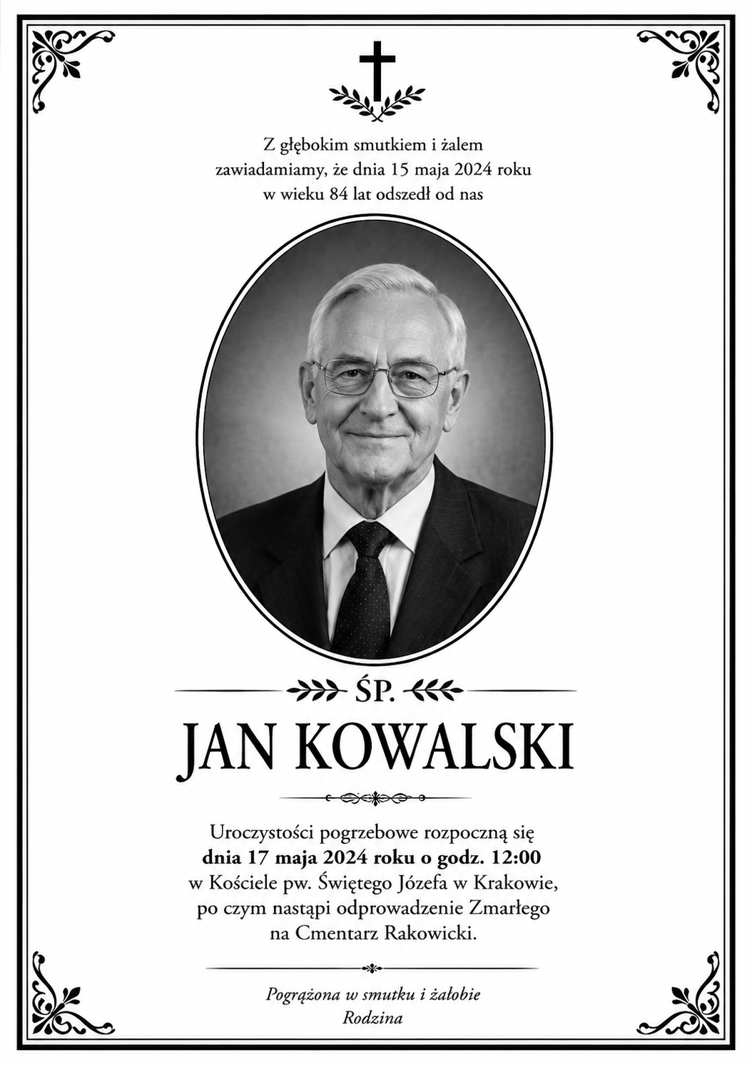 POrtret pożegnalny